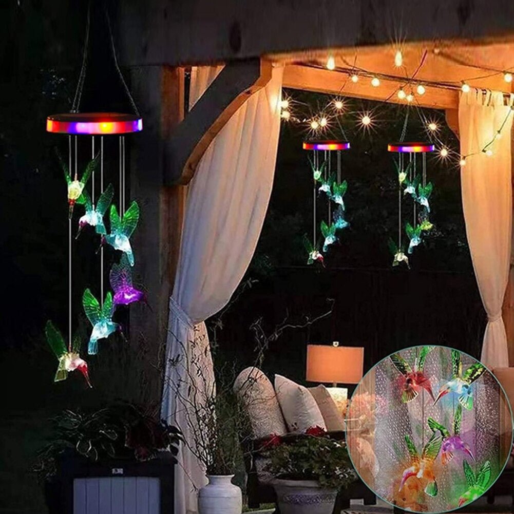 Colgante Libélula Solar - Luz Multicolor / IP44 - Disponible en Dreamy Home!