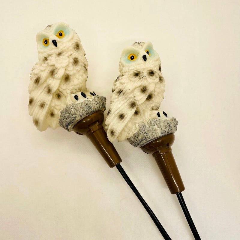 Set de 2 Estacas de Búho Doble Solar - Luz Cálida / IP65 - Disponible en Dreamy Home!