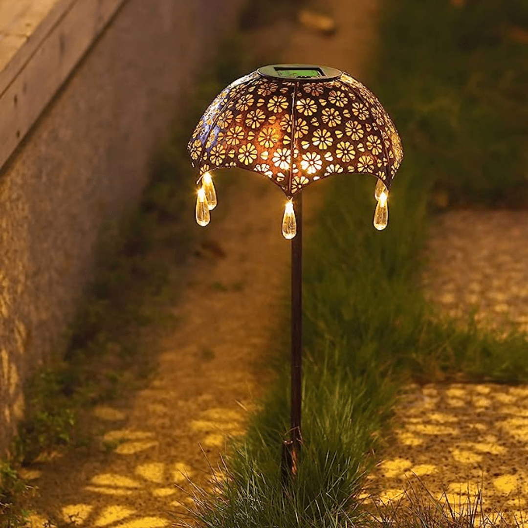 Estaca de Paraguas Solar - Luz Cálida / IP65 / Altura 53 cm - Disponible en Dreamy Home!