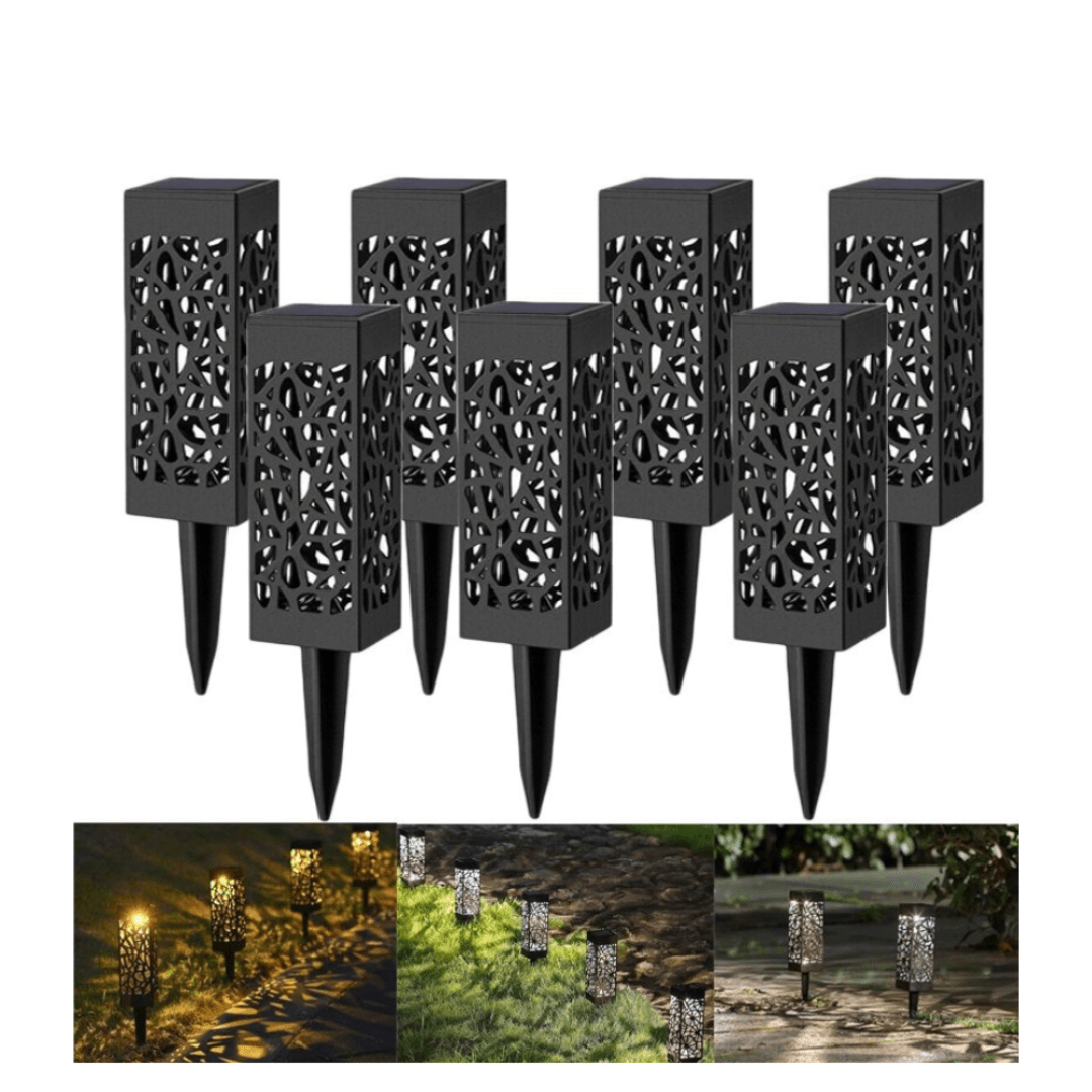 Set de 8 Estacas Design Pro Solar - Luz Cálida / IP65 - Disponible en Dreamy Home!