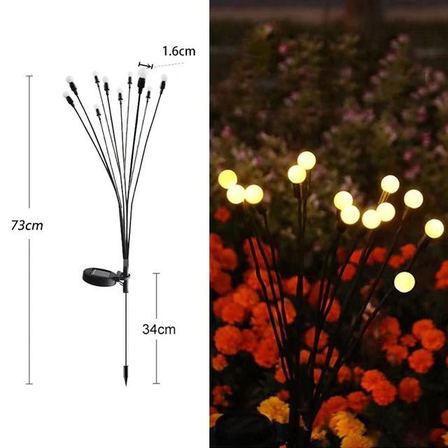 Set de 2 Estacas de Pelotitas Solar - Luz Cálida o Multicolor / IP65 - Disponible en Dreamy Home!