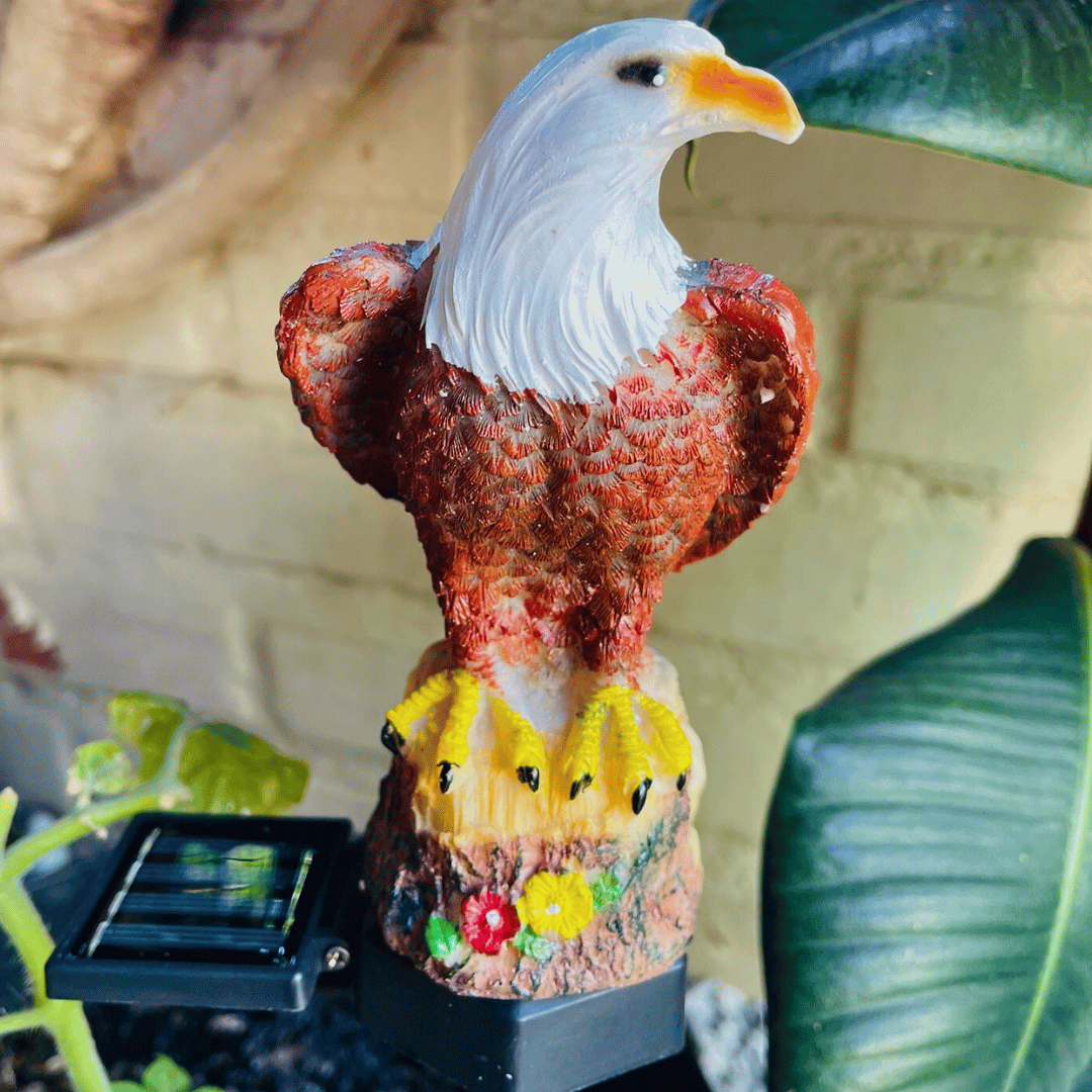 Estaca Solar de Águila - Luz Cálida / 21 cm / IP65 - Disponible en Dreamy Home!