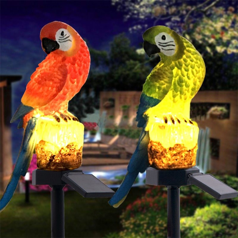 Estaca Solar de Loro Azul - Luz Cálida / IP65 - Disponible en Dreamy Home!
