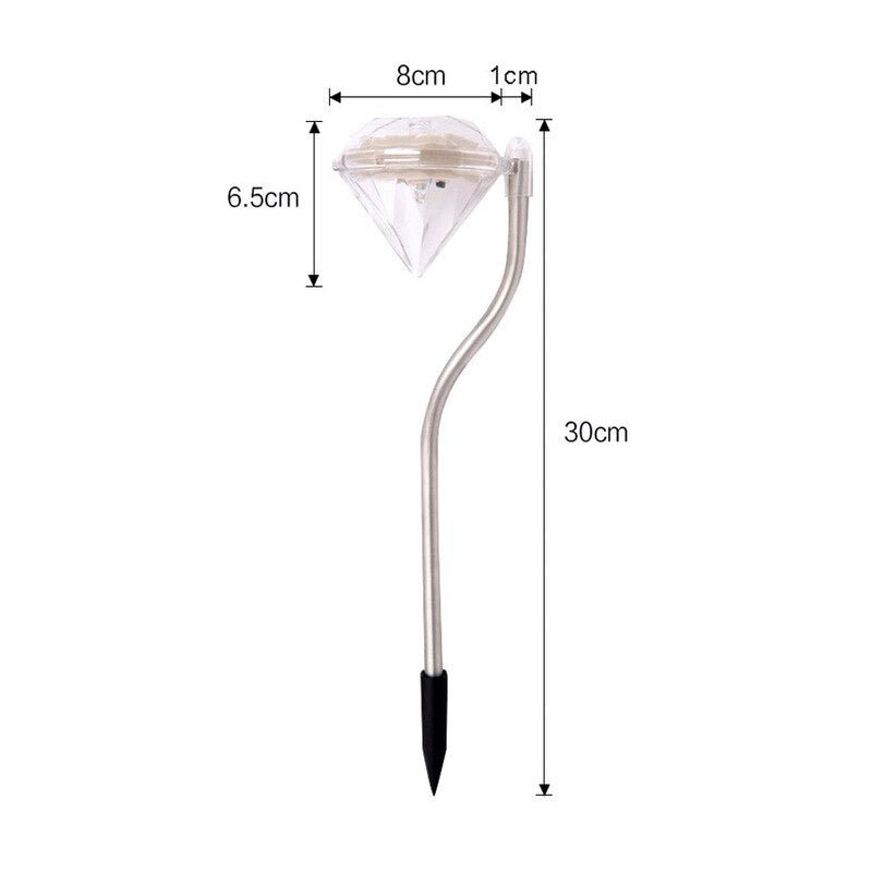 Set de 4 Estacas Cristales Solar - Luz Cálida o Fría / IP65 - Disponible en Dreamy Home!