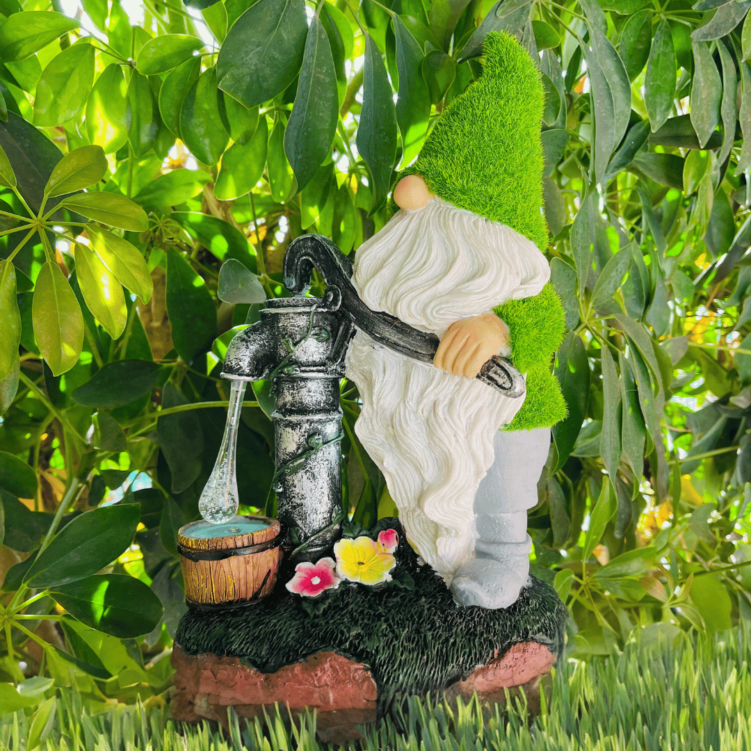 Estatua de Duende Solar - Resina / Luz Cálida / IP65 - Disponible en Dreamy Home!