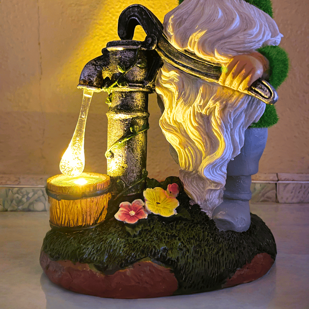 Estatua de Duende Solar - Resina / Luz Cálida / IP65 - Disponible en Dreamy Home!