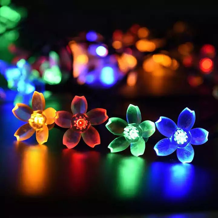 Guirnalda de Flores Solares - Luz Cálida o Multicolor / Largo 5 m / IP65 - Disponible en Dreamy Home!