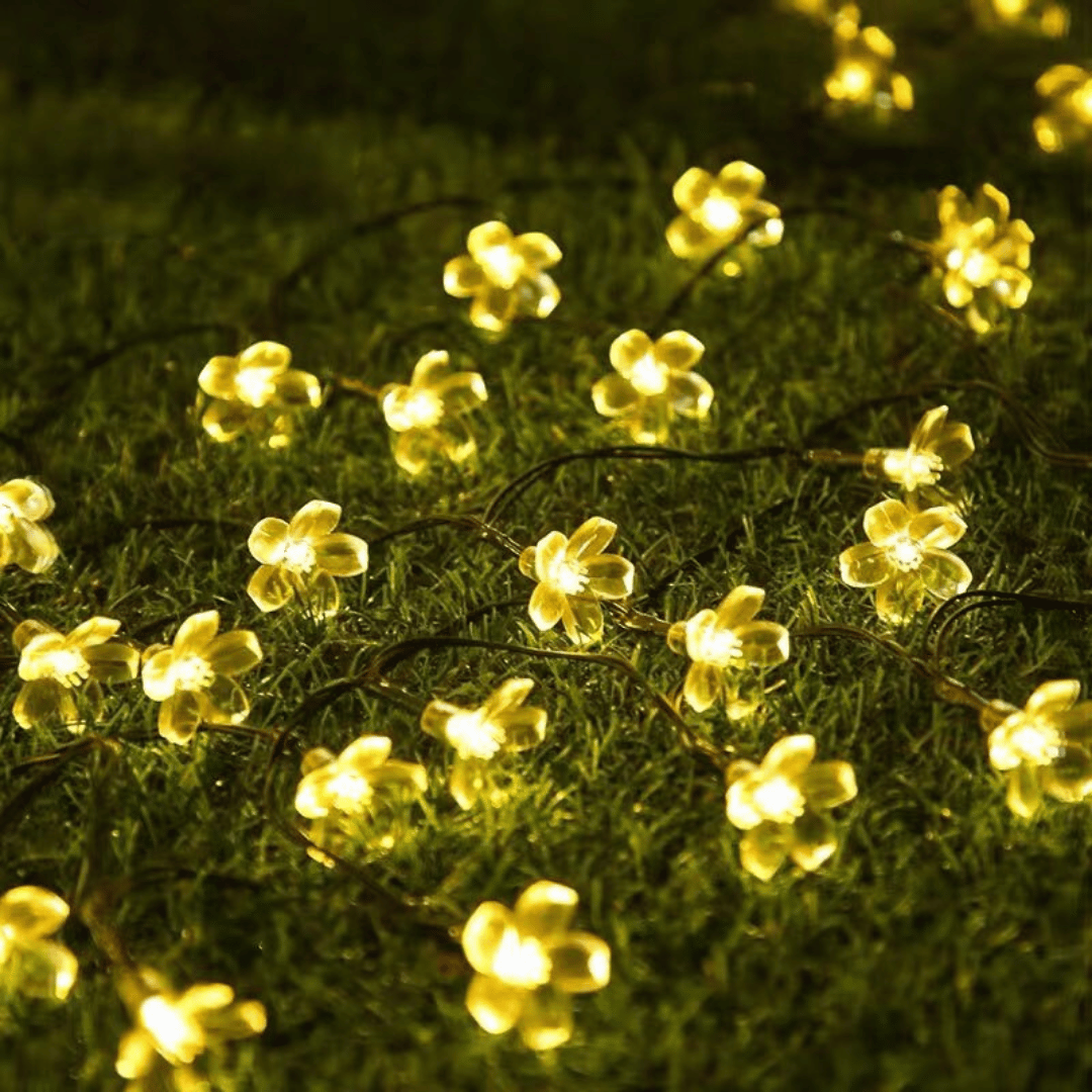 Guirnalda de Flores Solares - Luz Cálida o Multicolor / Largo 5 m / IP65 - Disponible en Dreamy Home!