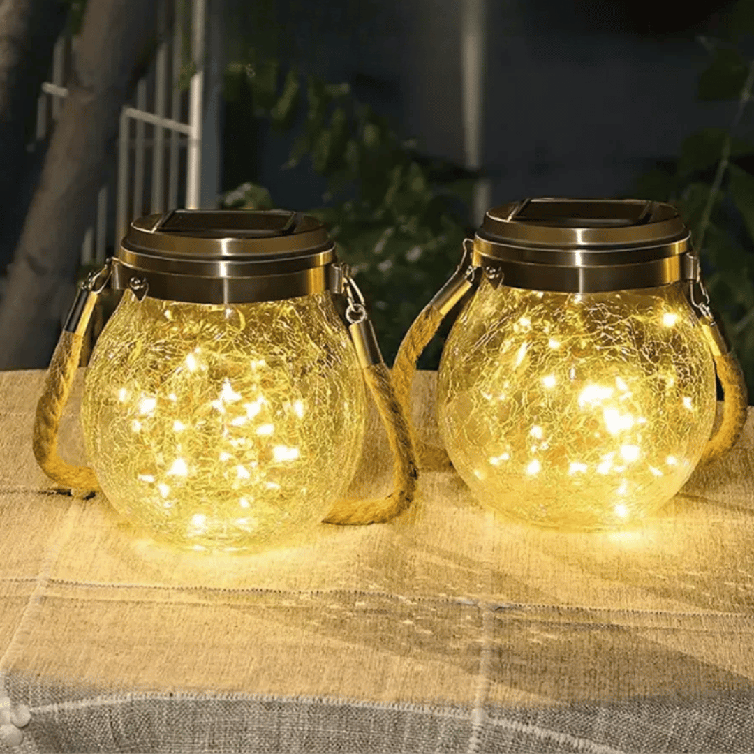 Frasco Colgante Redondo Solar - Luz Cálida / IP65 - Disponible en Dreamy Home!