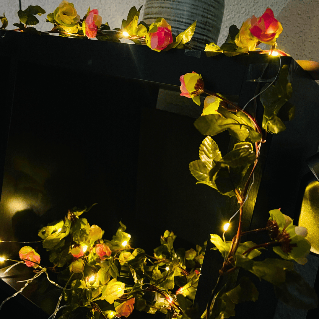 Guirnalda de Rosas Solares - Luz Cálida / Largo 5 m / IP65 - Disponible en Dreamy Home!