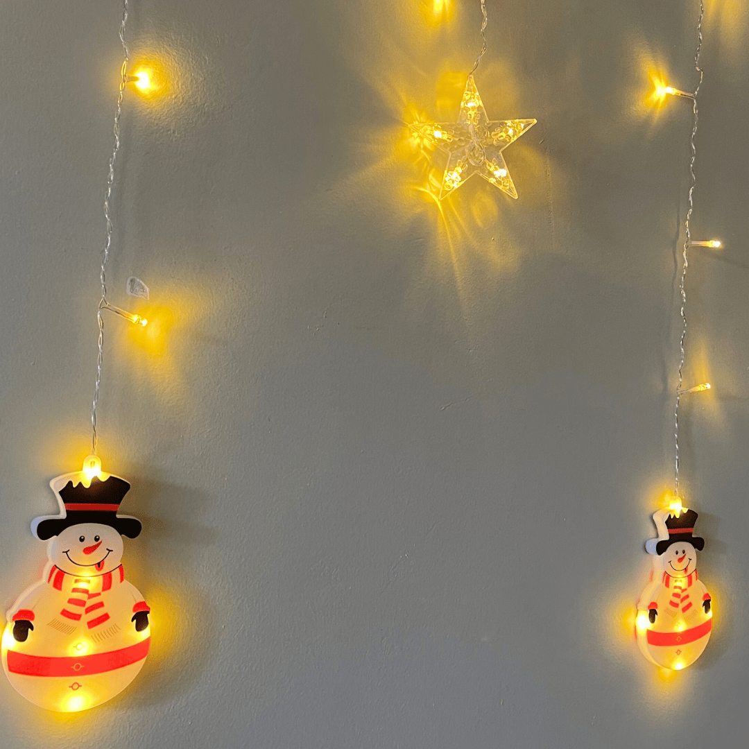 Guirnalda Monito de Nieve - 3 m Luz Cálida - Disponible en Dreamy Home!