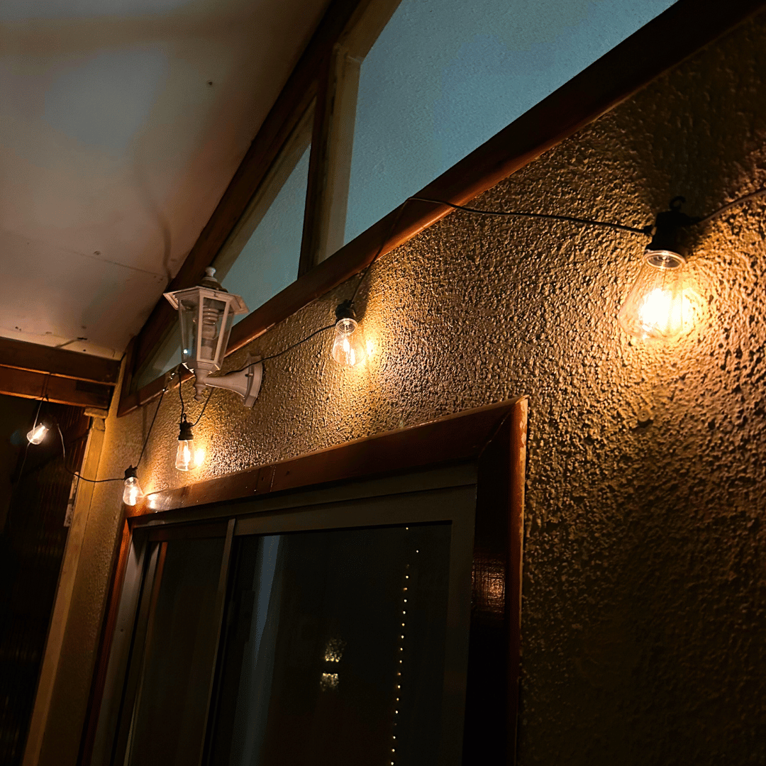 Guirnalda Solar Edison - 10 Ampolletas / 10 m / Luz Cálida / IP65 - Disponible en Dreamy Home!