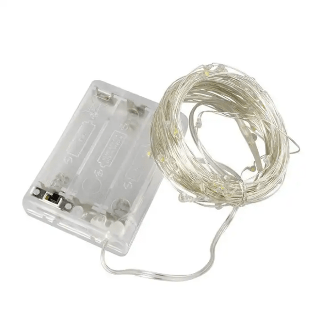 Guirnalda de Luces Hada a Pila - 10 m / Luz Cálida o Fría o Multicolor - Disponible en Dreamy Home!