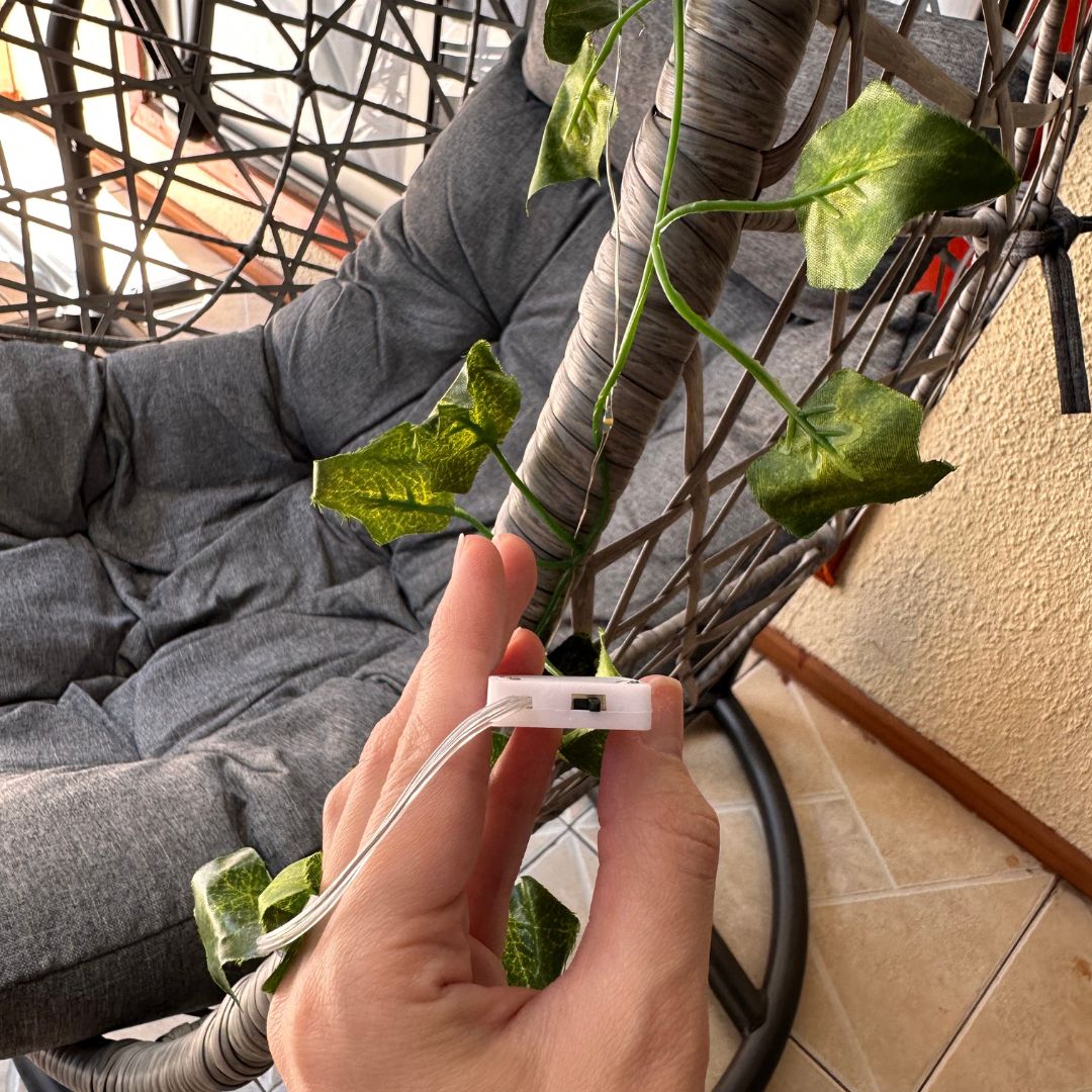 Guirnalda de Hojas a Pila - 2 m / Luz Cálida / IP22 - Decoración - Disponible en Dreamy Home!