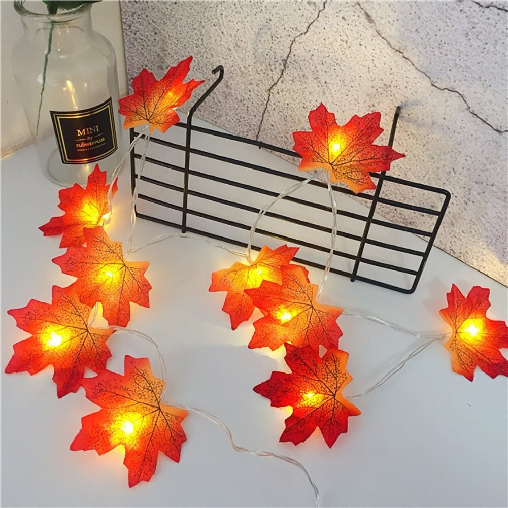 Luces Hojas Otoño Solar - 30 Luces 5 m Luz Cálida IP 44 - Disponible en Dreamy Home!