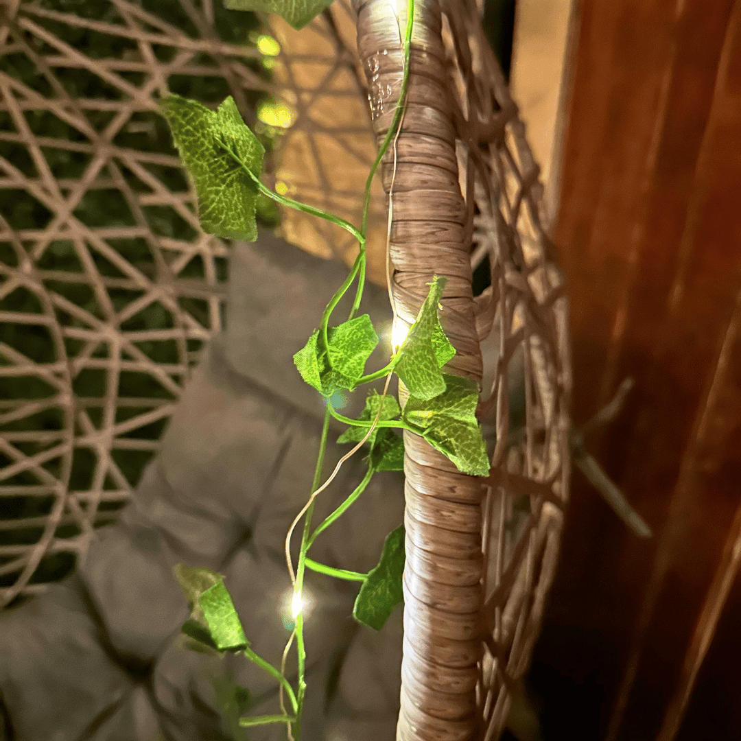 Guirnalda Hojas Solares - 5 m / Luz Cálida / IP44 - Disponible en Dreamy Home!