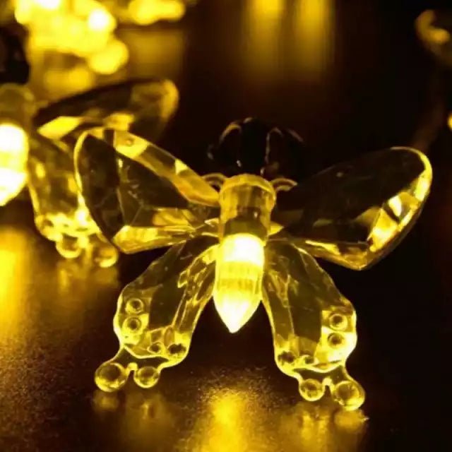 Guirnalda de Mariposas Solares - Luz Cálida o Multicolor / Largo 5 m / IP65 - Disponible en Dreamy Home!