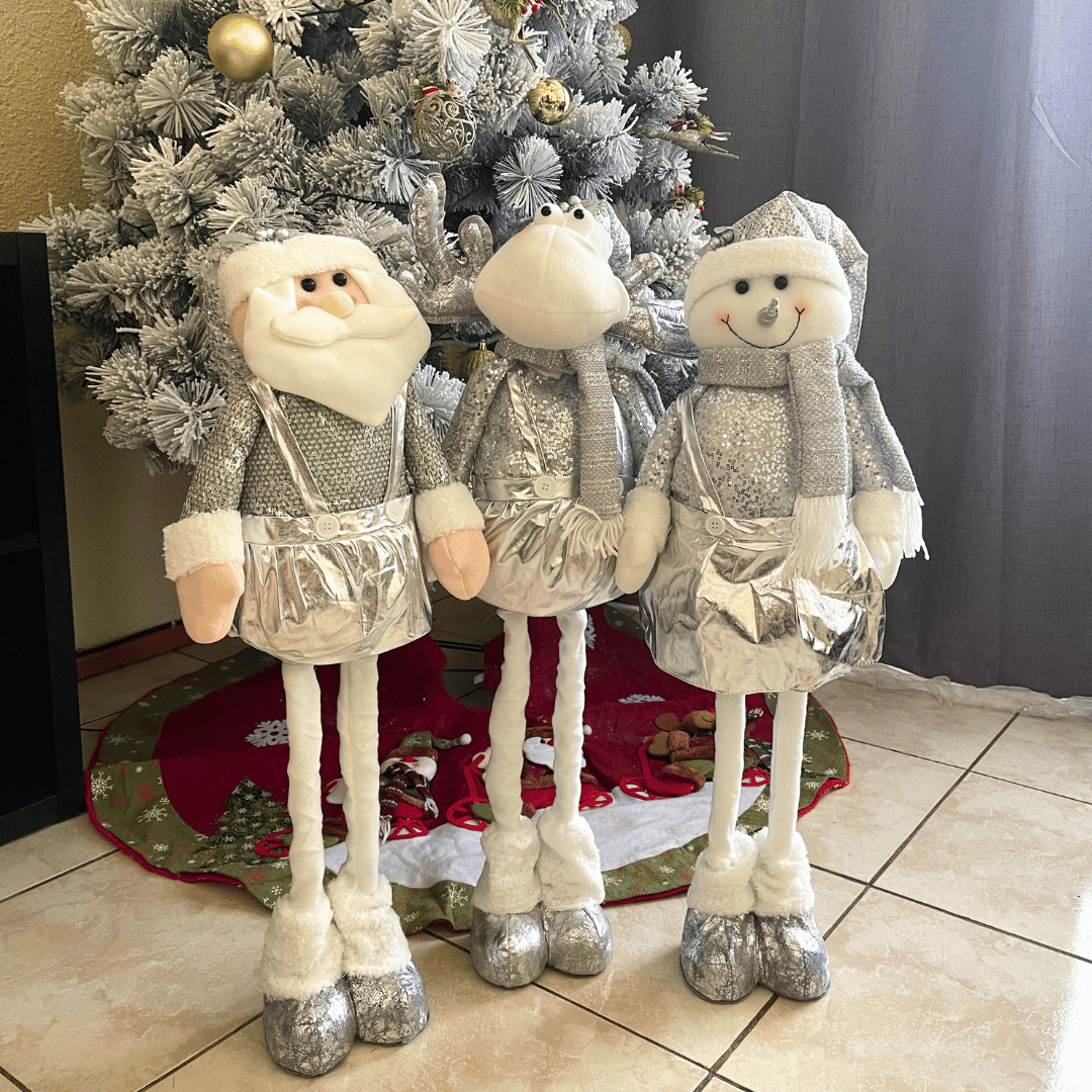 Muñecos de Navidad Extensibles Silver - Altura hasta 80 cm - Disponible en Dreamy Home!