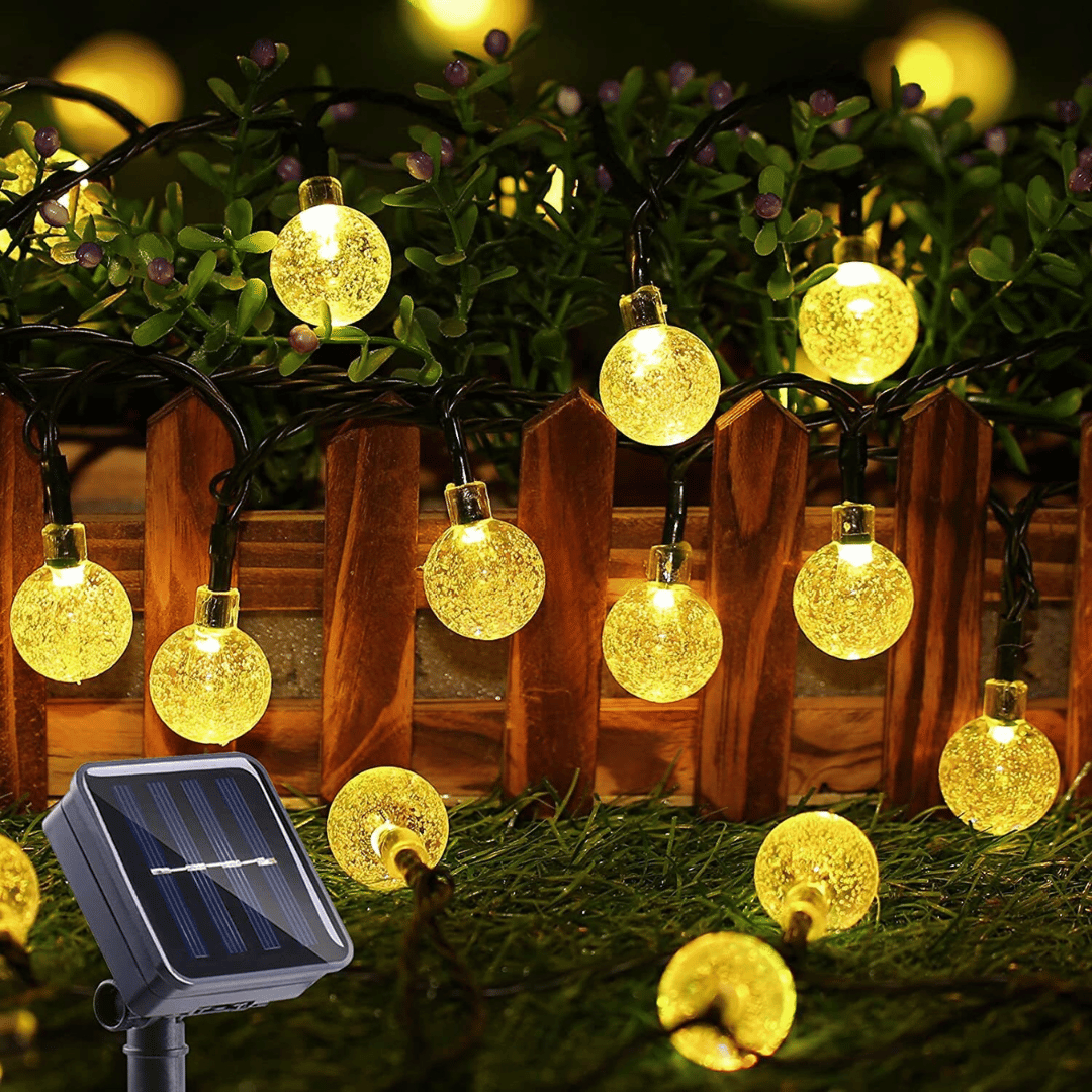 Guirnalda de Pelotitas Solares - Luz Cálida / Largo 6 m / IP65 Disponible en Dreamy Home!