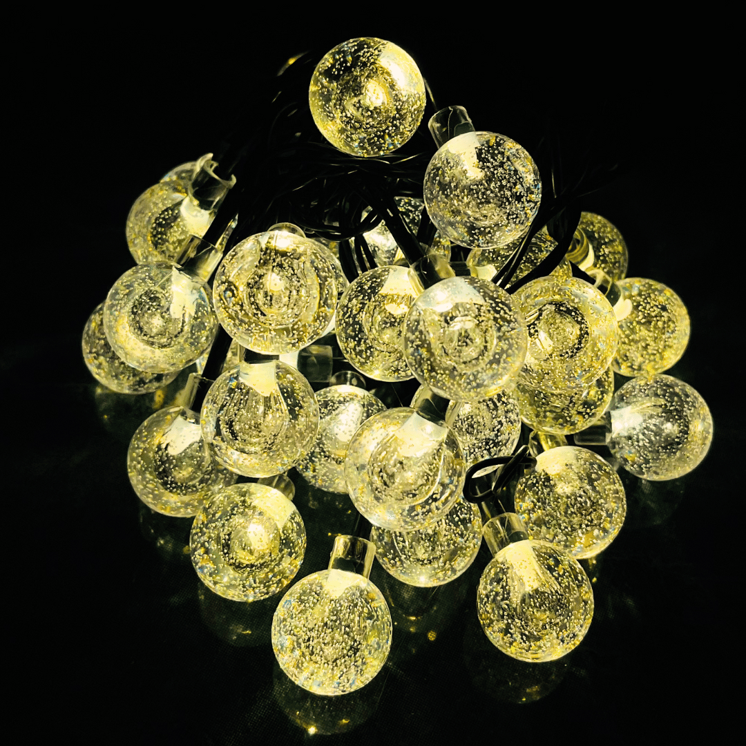 Guirnalda de Pelotitas Solares - Luz Cálida / Largo 6 m / IP65 Disponible en Dreamy Home!