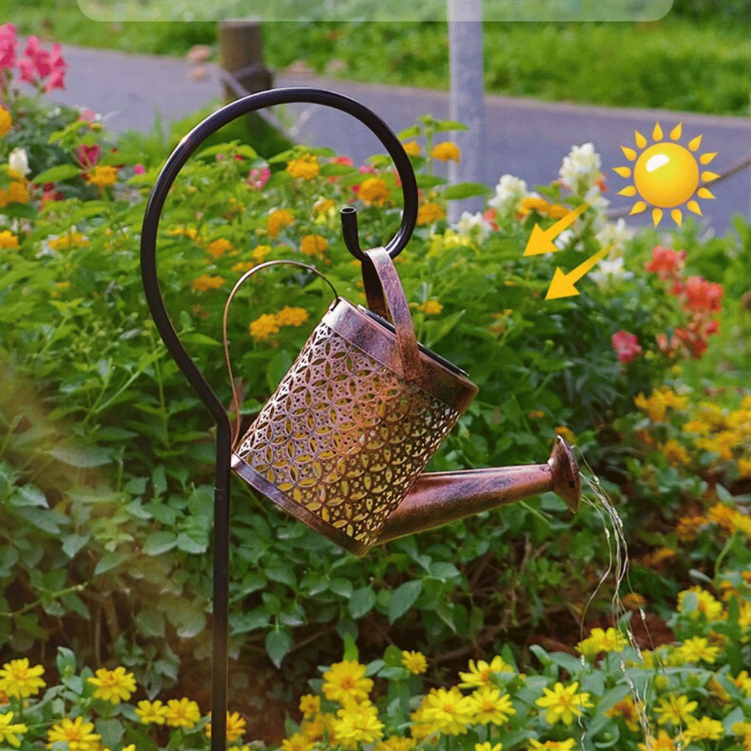 Regadera Solar Mandala - Luz Cálida / Metal / IP65 - Disponible en Dreamy Home!