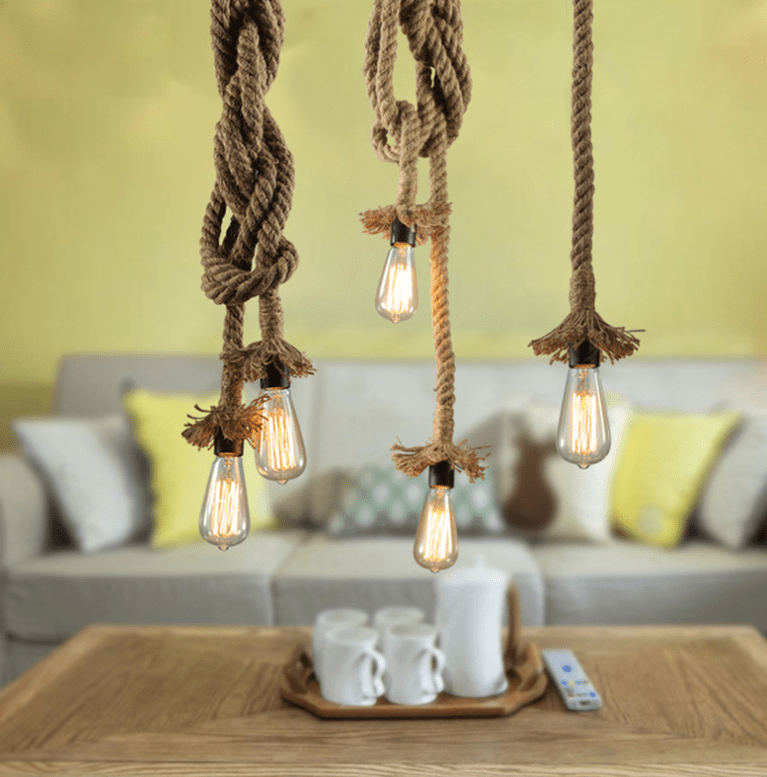 Soquete Colgante de Cuerda - 1 m de Altura / Incluye Ampolleta - Casa y jardín - Disponible en Dreamy Home!