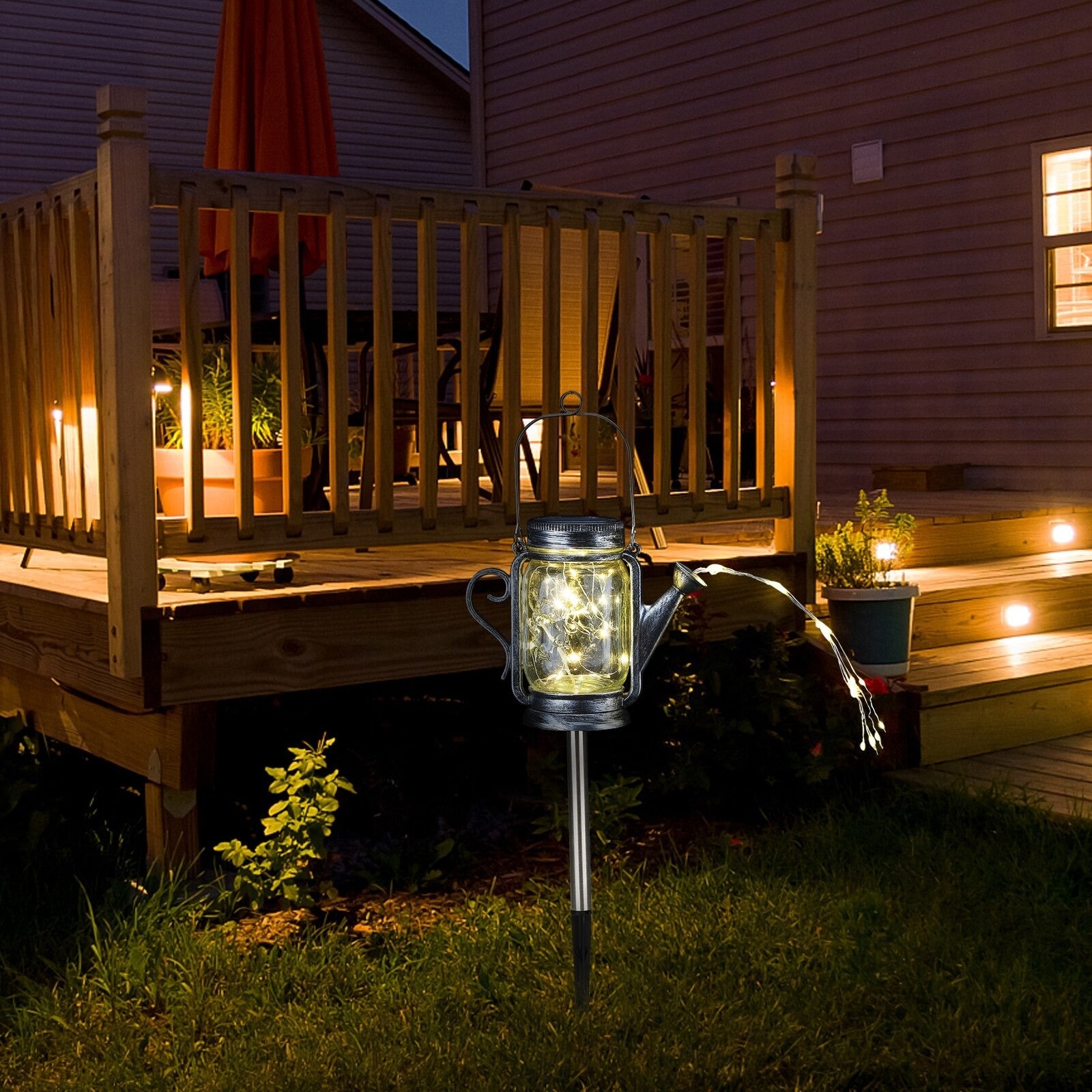 Tetera Estaca Solar - Luz Cálida / Vidrio / IP65 - Disponible en Dreamy Home!