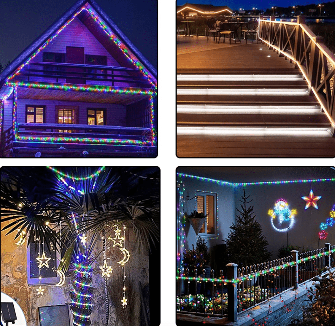 Tira RGB Solar - Luz Multicolor / 5 m / IP65 - Disponible en Dreamy Home!