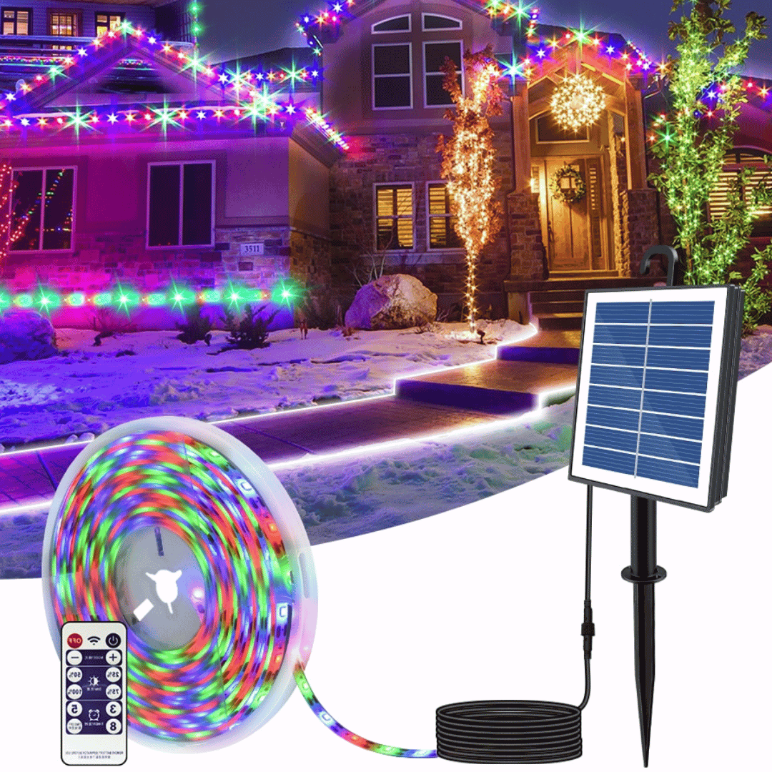 Tira RGB Solar - Luz Multicolor / 5 m / IP65 - Disponible en Dreamy Home!