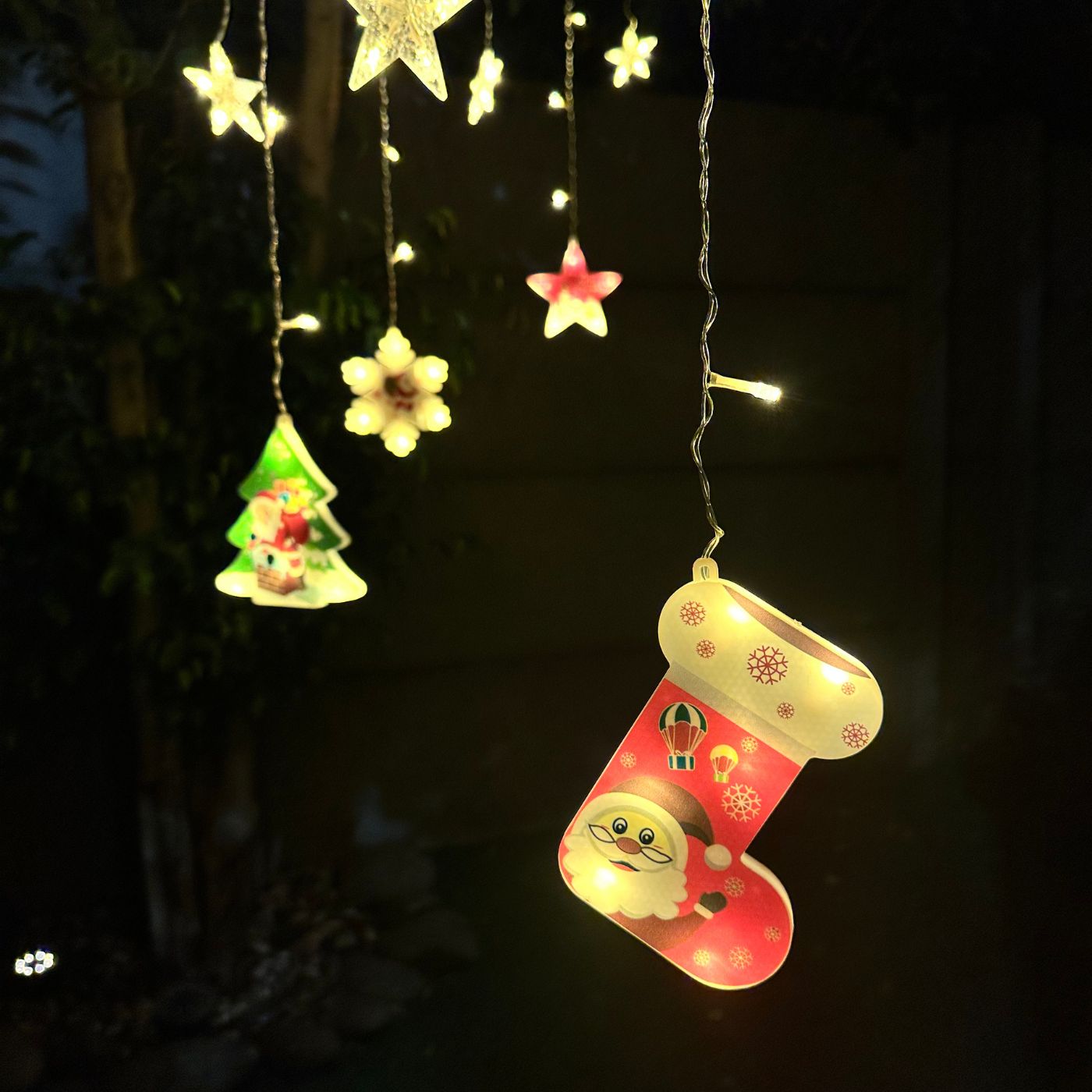 Guirnalda Feliz Navidad - Eléctrica / Luz Multicolor