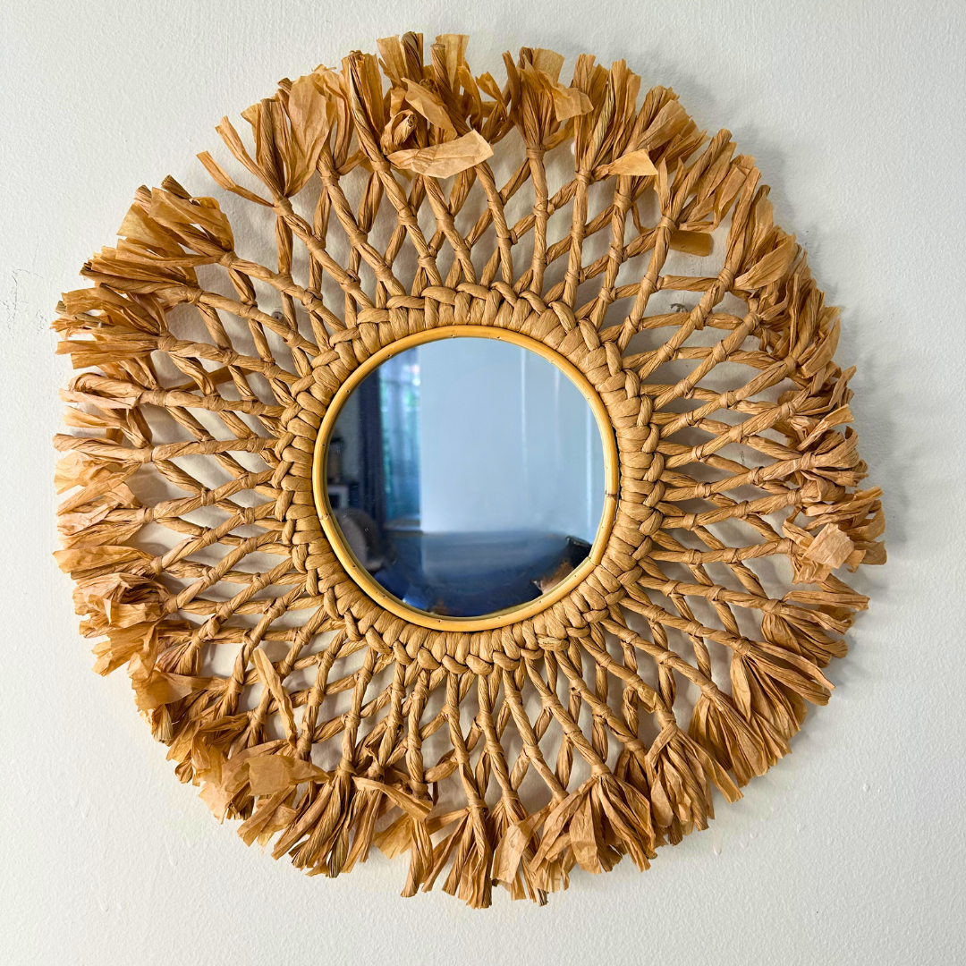 Espejo Boho Trenzado - Diámetro 50 cm