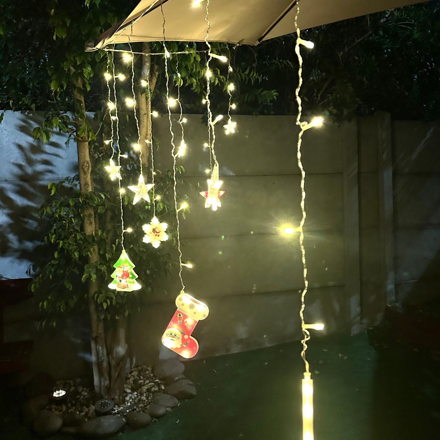 Guirnalda Feliz Navidad - Eléctrica / Luz Multicolor