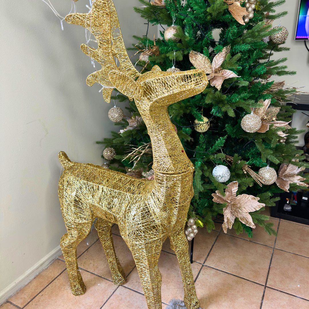 Reno Brillo de Navidad - Luz Cálida/Enchufe