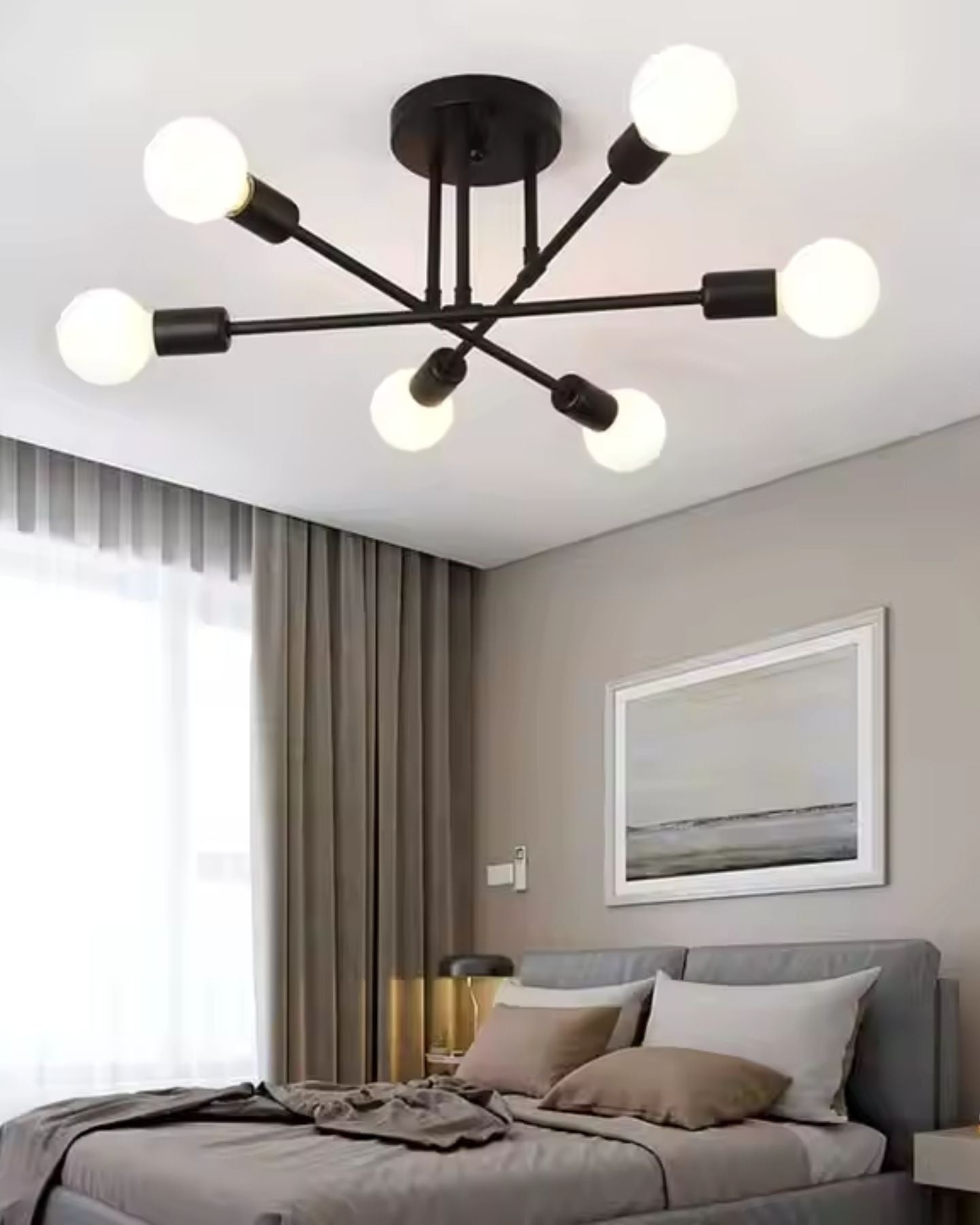 Lámpara Khala Moderna - 6 Luces Incluye Ampolletas