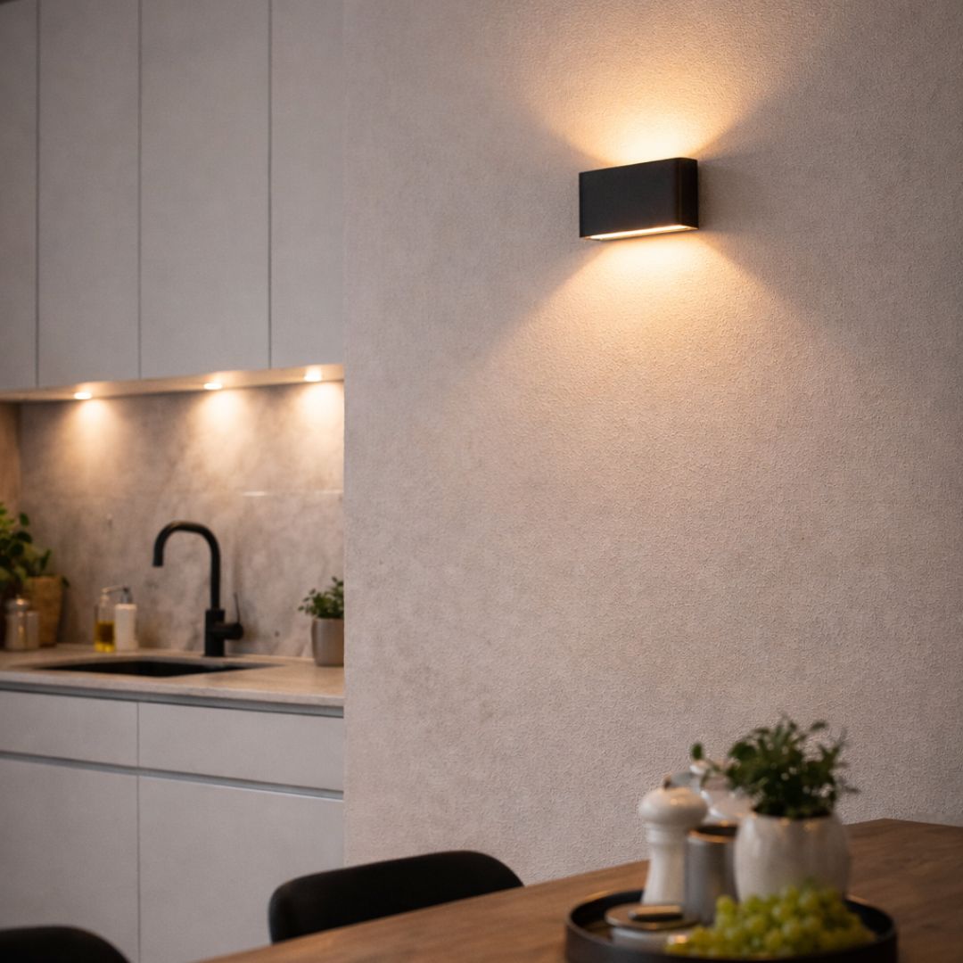 Apliqué Rectangular - Luz Cálida / Metal / IP44 - Disponible en Dreamy Home!