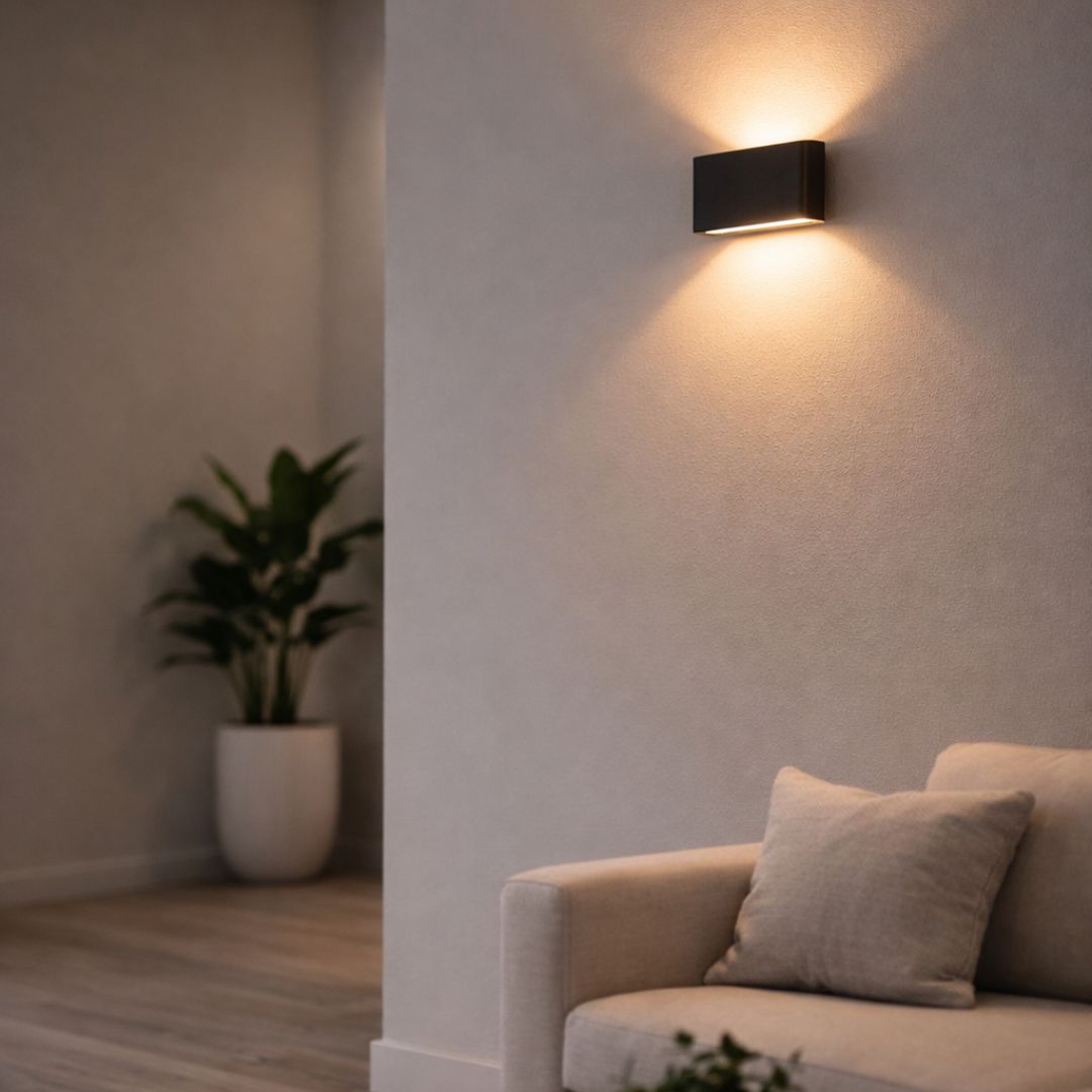 Apliqué Rectangular - Luz Cálida / Metal / IP44 - Disponible en Dreamy Home!