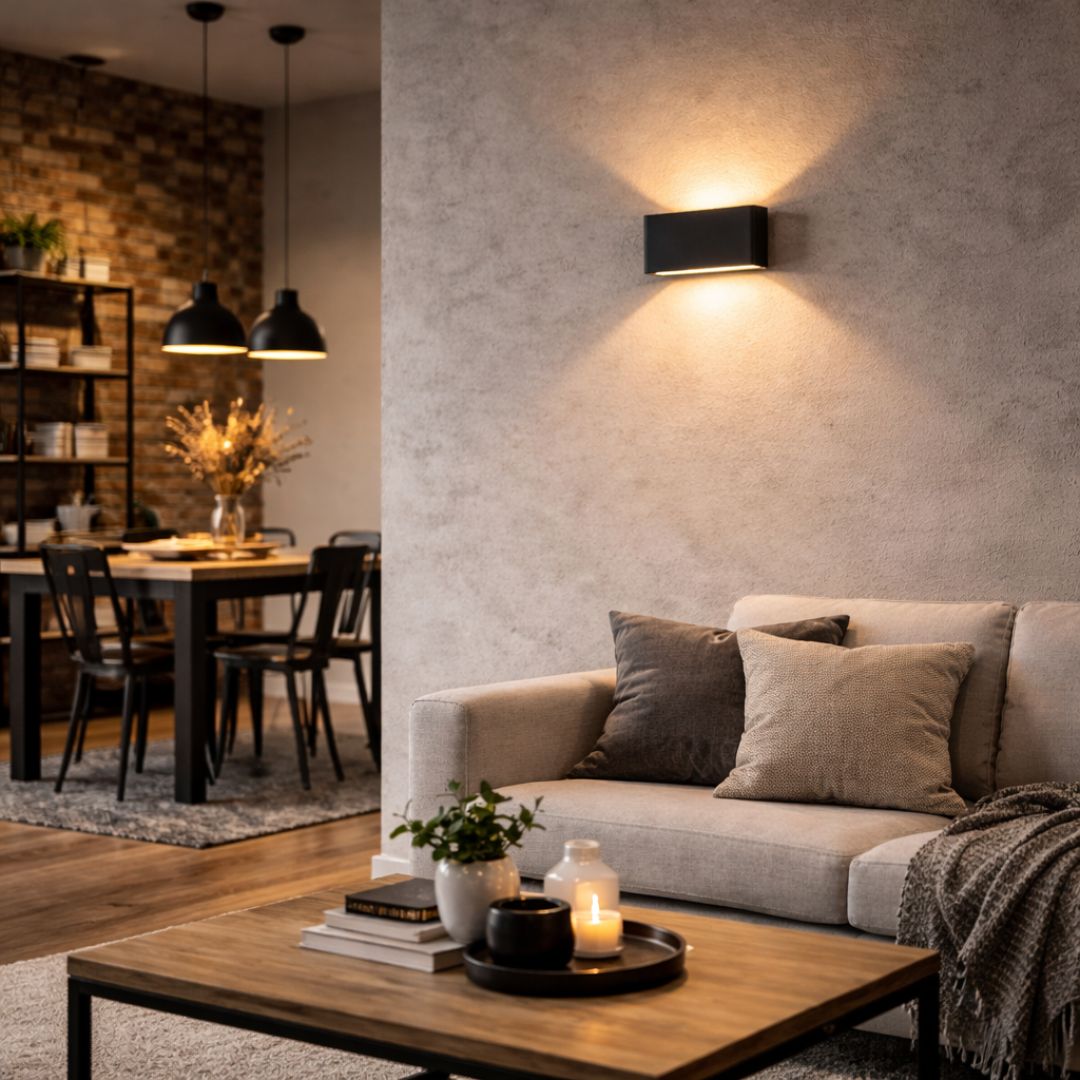 Apliqué Rectangular - Luz Cálida / Metal / IP44 - Disponible en Dreamy Home!