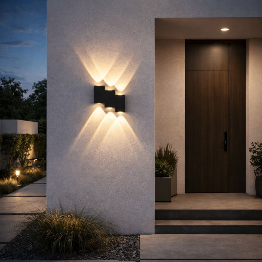 Apliqué zigzags - Luz Cálida / IP44 / Metal - Disponible en Dreamy Home!