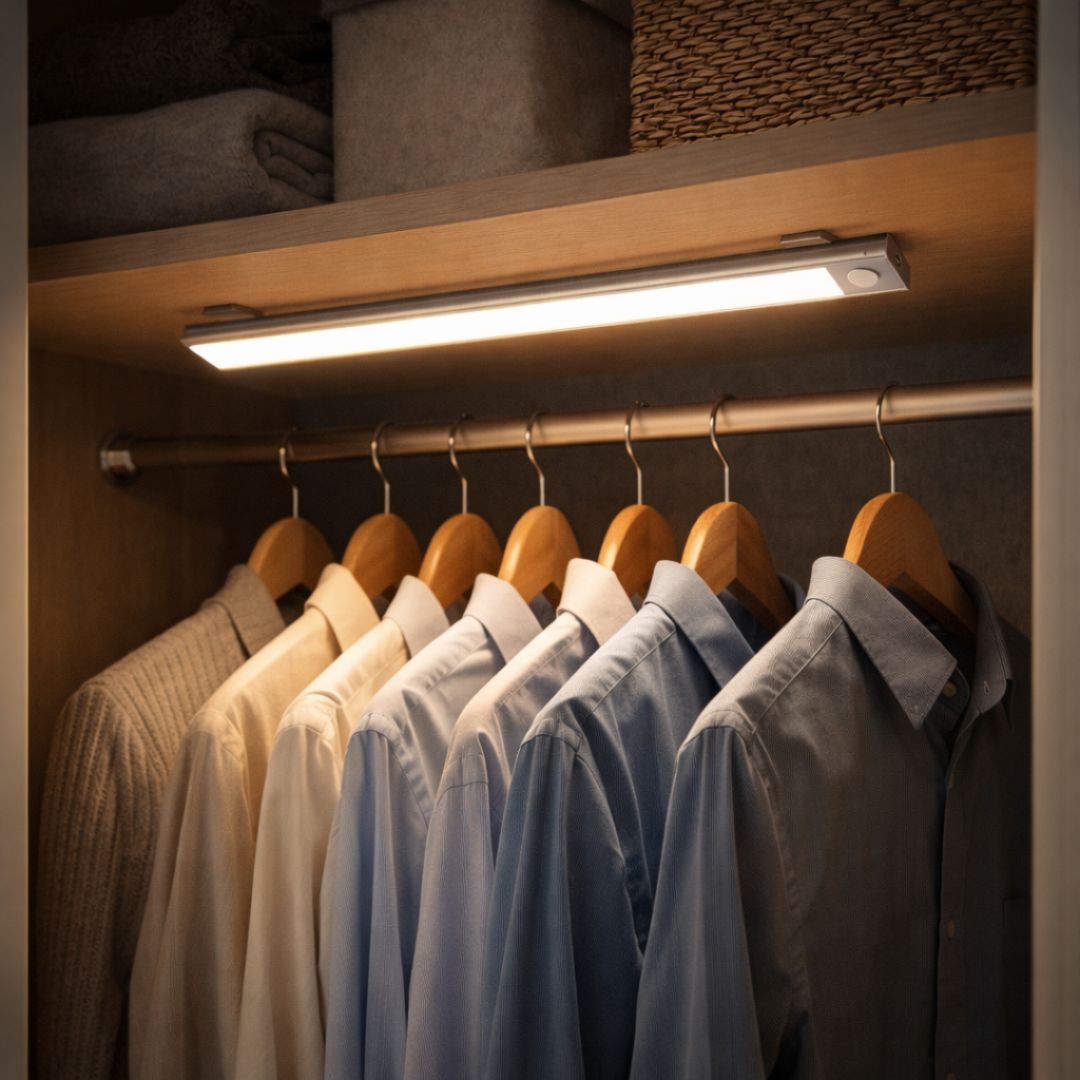Barra LED con Sensor de Movimiento – Recargable y Magnética / Luz Fría - Iluminación - Disponible en Dreamy Home!