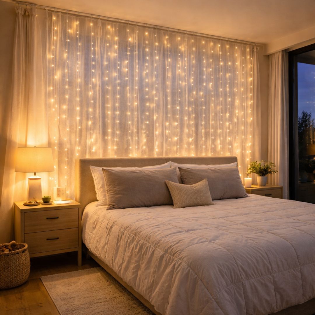 Cascada de Luces Hada - Luz Cálida / 3x3 m / USB - Decoración - Disponible en Dreamy Home!