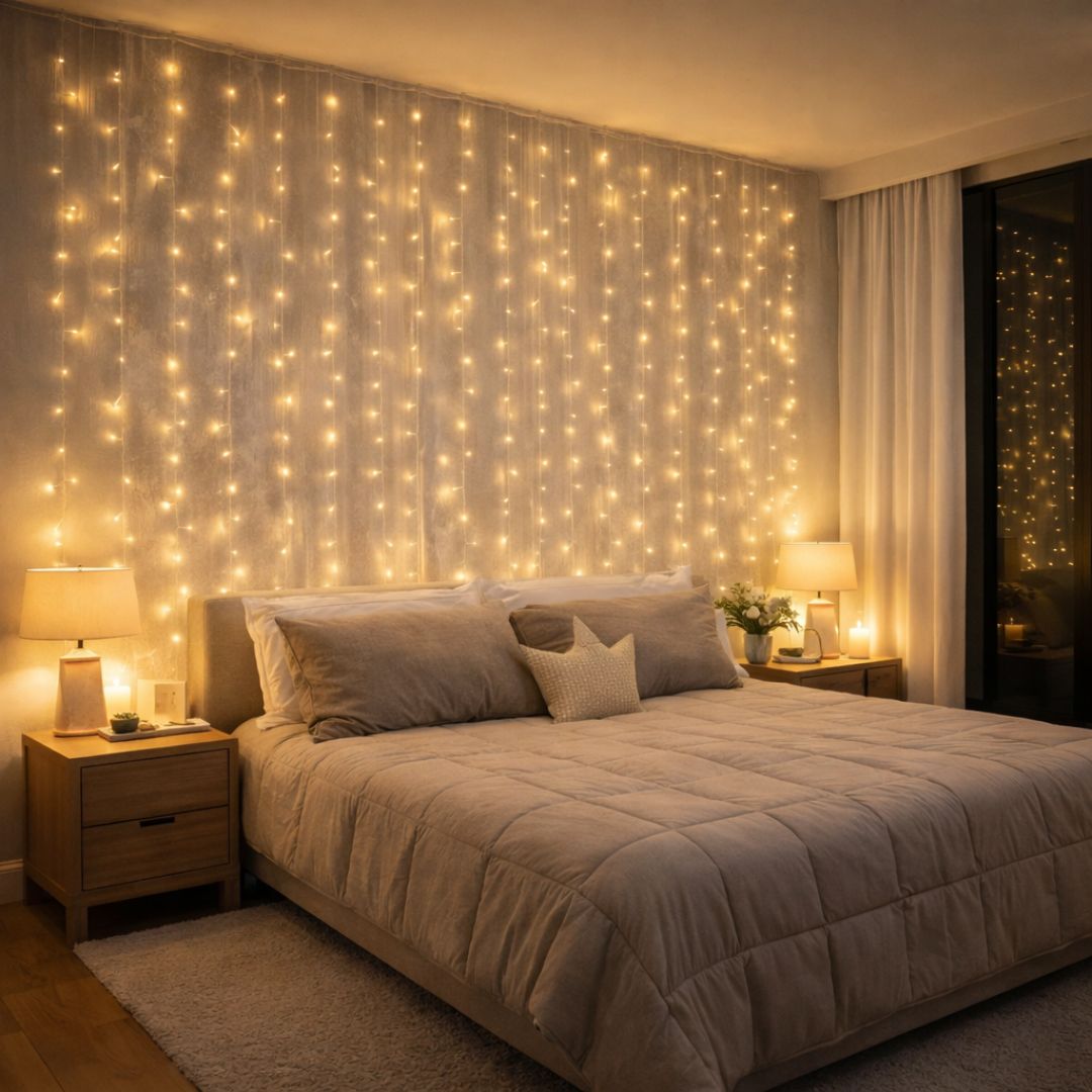 Cascada de Luces Hada - Luz Cálida / 3x3 m / USB - Decoración - Disponible en Dreamy Home!