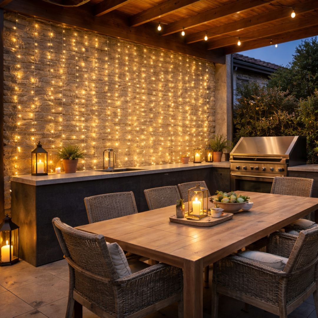 Cascada de Luces Hada - Luz Cálida / 3x3 m / USB - Decoración - Disponible en Dreamy Home!