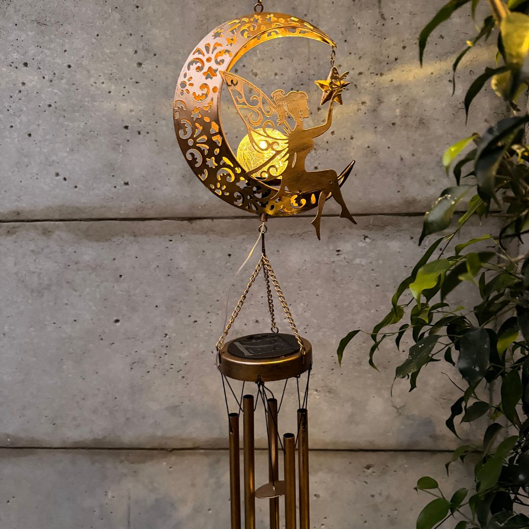 Colgante de Viento de Hada Solar - Luz Cálida / Metal / IP44 - Disponible en Dreamy Home!