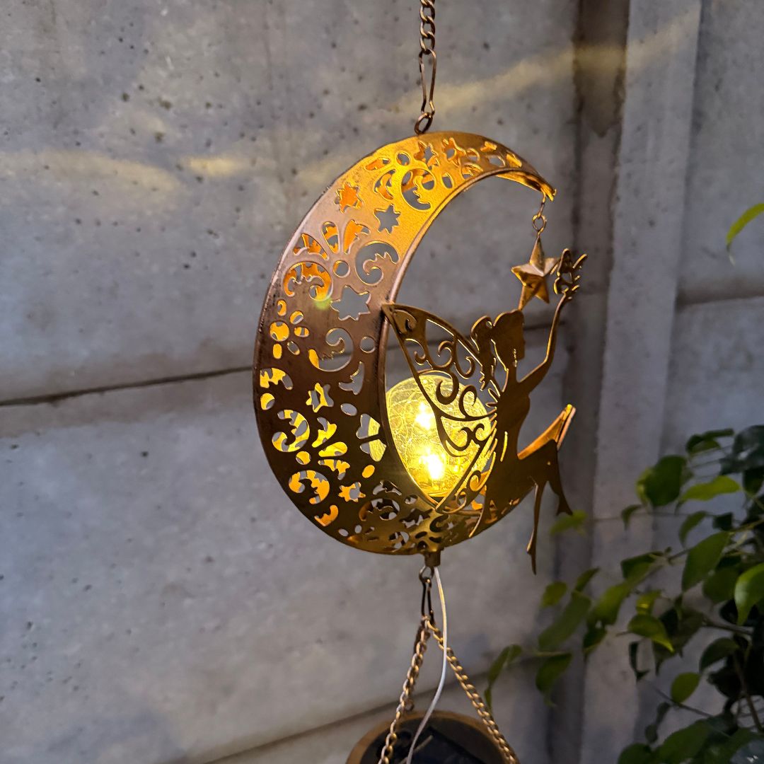 Colgante de Viento de Hada Solar - Luz Cálida / Metal / IP44 - Disponible en Dreamy Home!