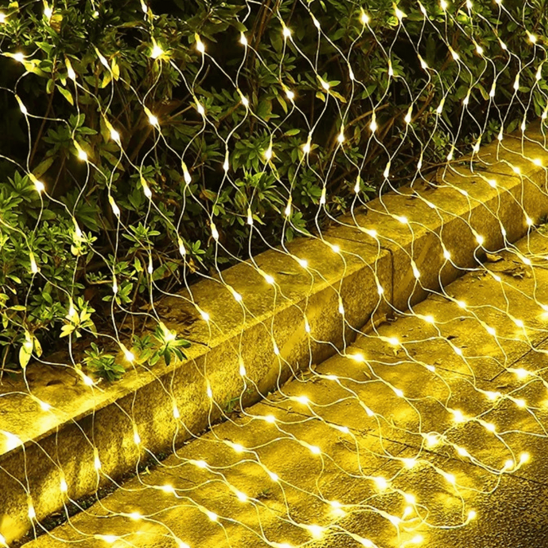 Cortina de Malla Solar - Luz Cálida - Disponible en Dreamy Home!