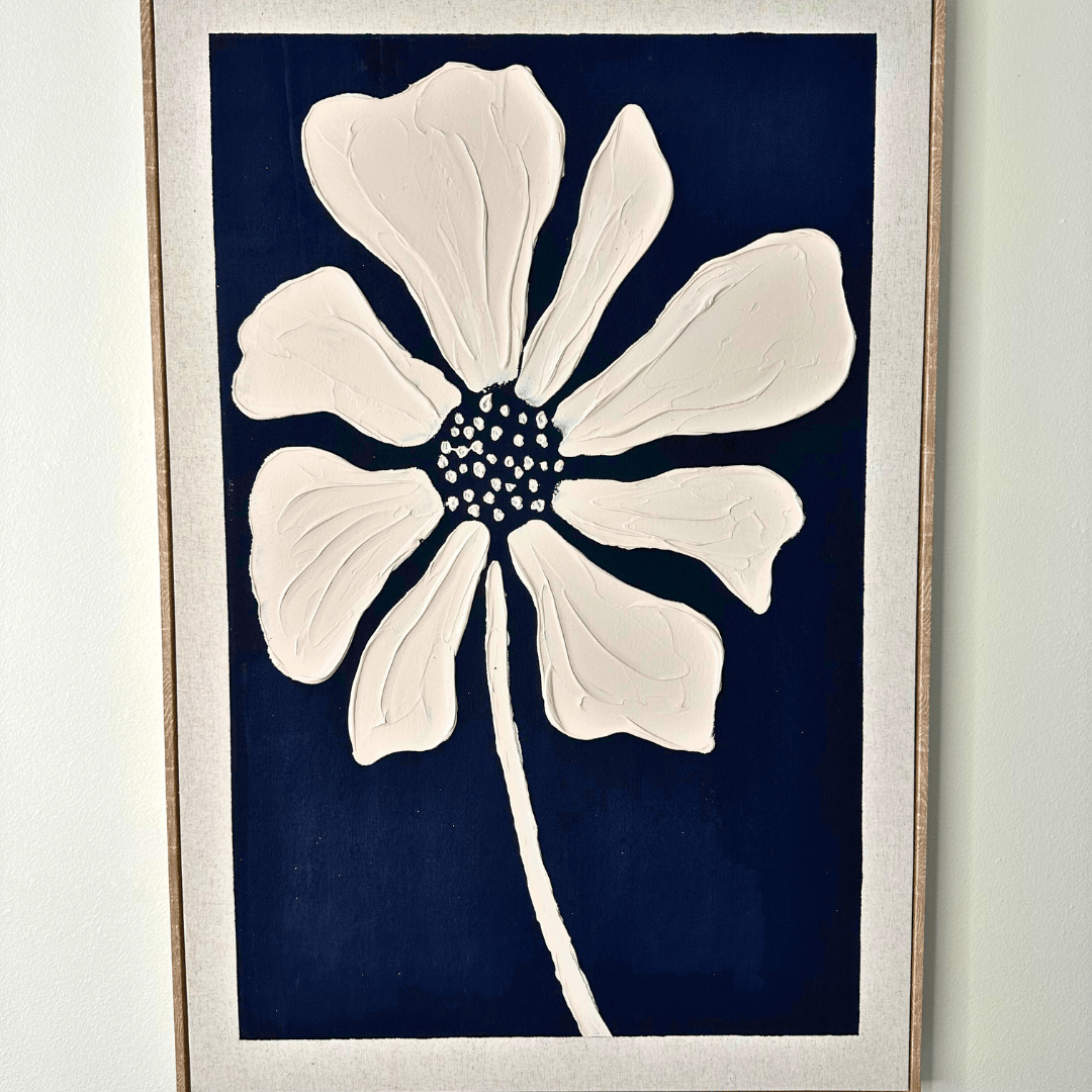 Cuadro Flor Serena - Relieve - 90 x 60 cm - Decoración - Disponible en Dreamy Home!