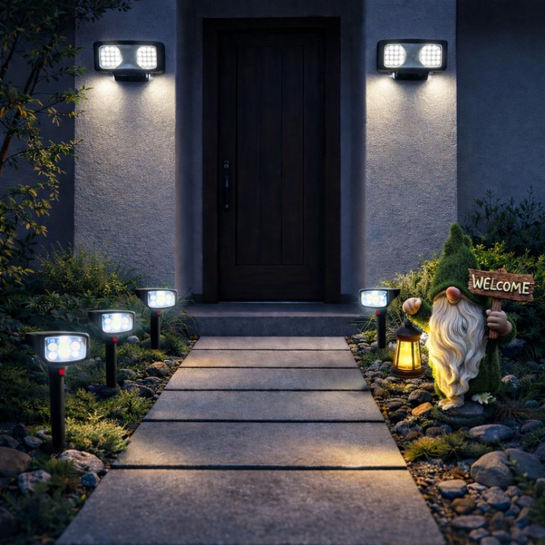 Entrada de Casa Bien Iluminada - Sin Gasto Eléctrico - Disponible en Dreamy Home!