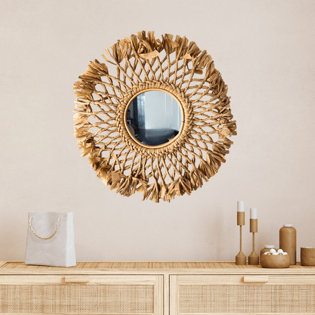 Espejo Boho Trenzado - Diámetro 50 cm - Disponible en Dreamy Home!
