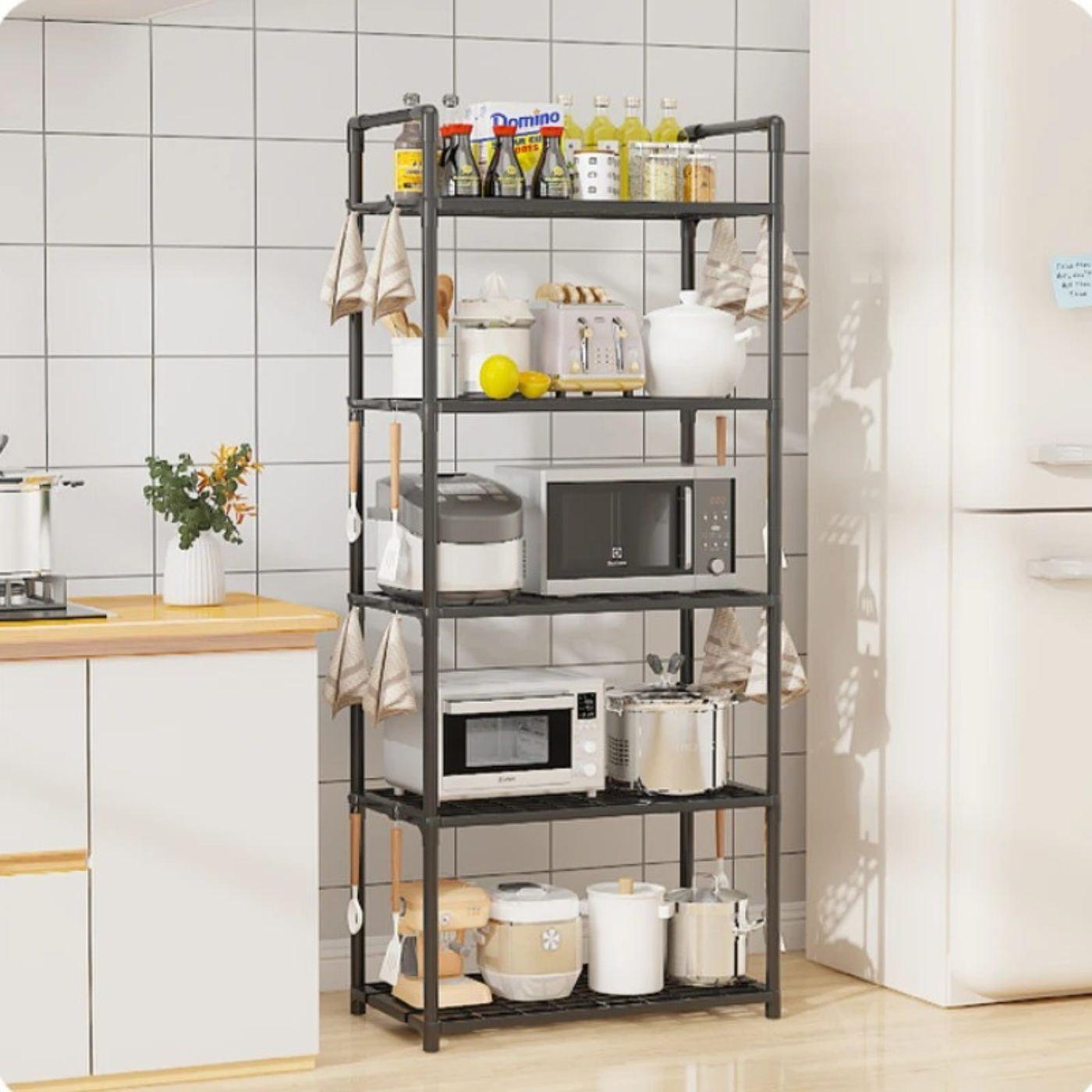 Estante Modular de Cocina - 5 Niveles / Plástico Reforzado / Altura Ajustable - Disponible en Dreamy Home!
