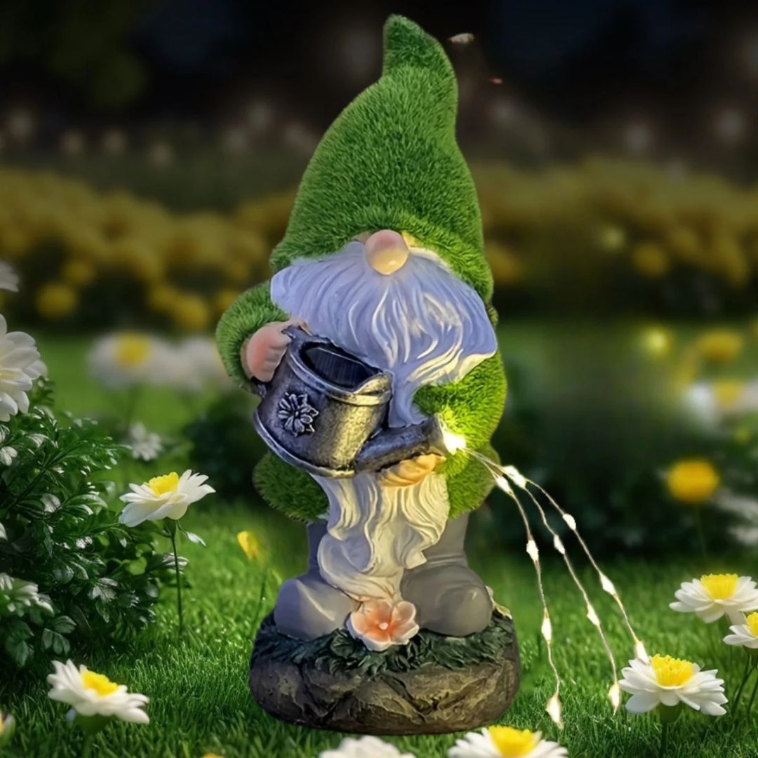 Estatua Duende Luz Hada - Resina / Luz Cálida / IP65 - Disponible en Dreamy Home!